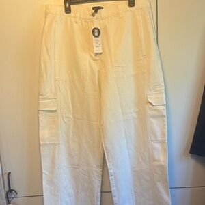 Eileen Fisher Organic Cotton Wide Cargo Pants